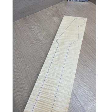 Клён Белый Явор, Волнистый заготовка грифа для электрогитары Радиал ААА Волна ААА 24-25х113х765 мм-1