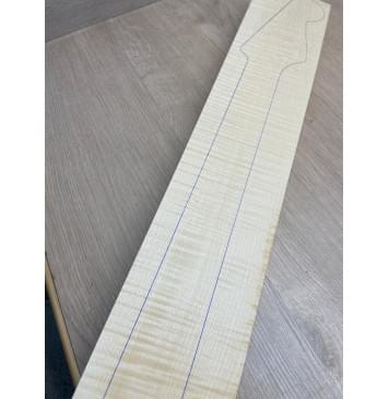 Клён Белый Явор, Волнистый заготовка грифа для электрогитары Радиал ААА Волна ААА 24-25х113х765 мм-2