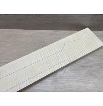 Клён Белый Явор, Волнистый заготовка грифа для электрогитары Радиал ААА Волна ААА 24-25х113х765 мм-4