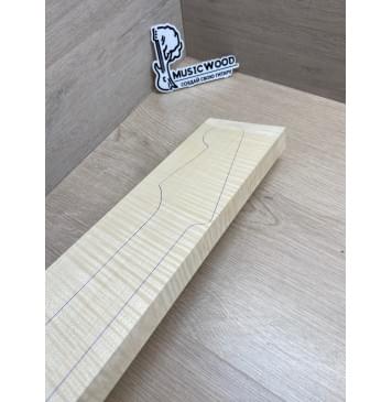 Клён Белый Явор, Волнистый заготовка грифа для электрогитары Радиал ААА Волна ААА 24-25х113х765 мм-8