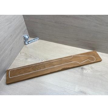 Клён Канадский (Hard Maple) Roasted, North America Prime wood заготовка грифа для электрогитары Тангент ААА 22х101х720 мм-0