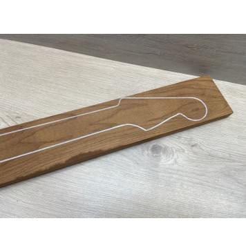 Клён Канадский (Hard Maple) Roasted, North America Prime wood заготовка грифа для электрогитары Тангент ААА 22х101х720 мм-1