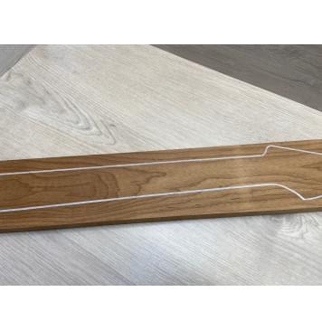Клён Канадский (Hard Maple) Roasted, North America Prime wood заготовка грифа для электрогитары Тангент ААА 22х101х751 мм-2