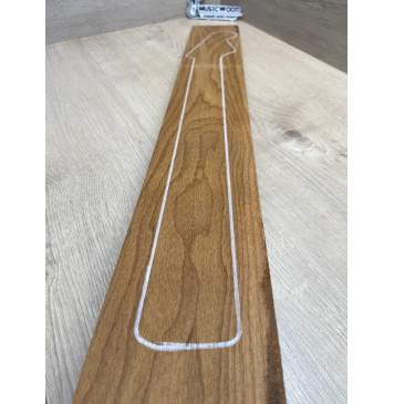 Клён Канадский (Hard Maple) Roasted, North America Prime wood заготовка грифа для электрогитары Тангент ААА 22х101х751 мм-3