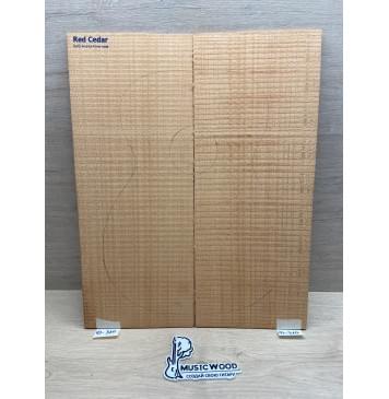 Кедр Красный (Red Cedar, North America Prime wood), заготовка на деку акустической гитары Радиал АА 4,5х225х563 мм, 2 шт.-0