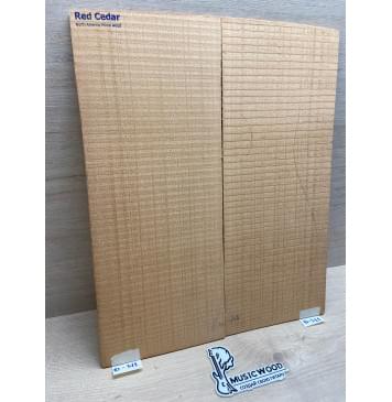 Кедр Красный (Red Cedar, North America Prime wood), заготовка на деку акустической гитары Радиал АА 4,5х230х563 мм, 2 шт.-2