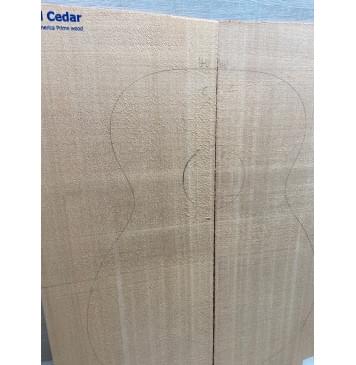 Кедр Красный (Red Cedar, North America Prime wood), заготовка на деку акустической гитары Радиал АА 4,5х229х555 мм, 2 шт.-1