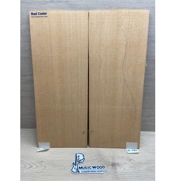 Кедр Красный (Red Cedar, North America Prime wood), заготовка на деку акустической гитары Радиал ААА 4,5х224х565 мм, 2 шт.-0
