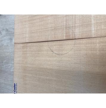 Кедр Красный (Red Cedar, North America Prime wood), заготовка на деку акустической гитары Радиал АА 4,5х222х561 мм, 2 шт.-1
