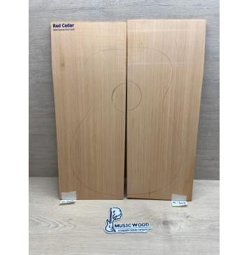 Кедр Красный (Red Cedar, North America Prime wood), заготовка на деку акустической гитары Радиал АА 4х216х560 мм, 2 шт.-0