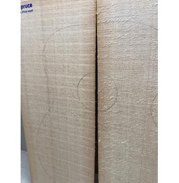 Ель Ситхинская (Sitka spruce, North America Prime wood) заготовка на деку акустической гитары Радиал АА 4х219х560 мм, 2 шт-5
