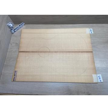 Ель Ситхинская (Sitka spruce, North America Prime wood) заготовка на деку акустической гитары Радиал АА 4х218х565 мм, 2 шт-4