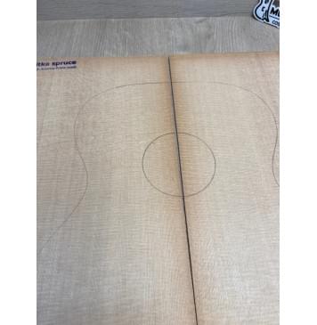 Ель Ситхинская (Sitka spruce, North America Prime wood) заготовка на деку акустической гитары Радиал АА 4х216х573 мм, 2 шт-3