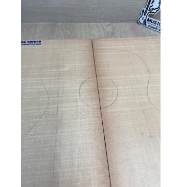 Ель Ситхинская (Sitka spruce, North America Prime wood) заготовка на деку акустической гитары Радиал АА 4х220х544 мм, 2 шт-3