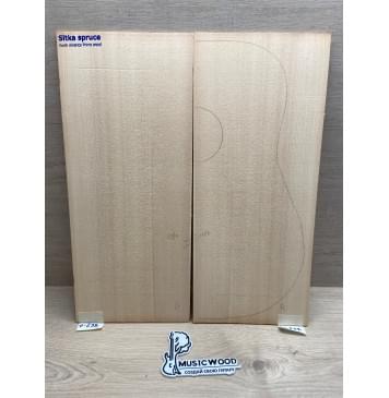 Ель Ситхинская (Sitka spruce, North America Prime wood) заготовка на деку акустической гитары Радиал А 3,5х225х535 мм, 2 шт-0