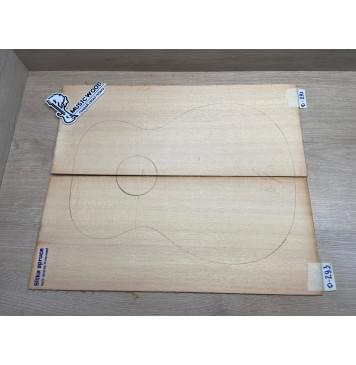 Ель Ситхинская (Sitka spruce, North America Prime wood) заготовка на деку акустической гитары Радиал А 3,5х216х550 мм, 2 шт-1