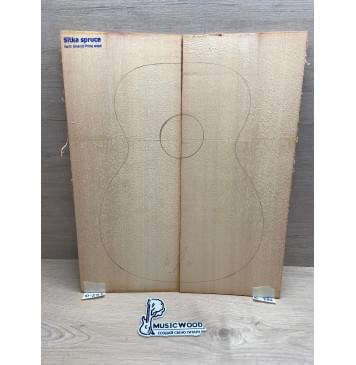 Ель Ситхинская (Sitka spruce, North America Prime wood) заготовка на деку акустической гитары Радиал А 3,5х216х550 мм, 2 шт-0