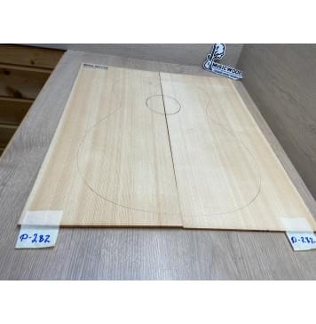 Ель Ситхинская (Sitka spruce, North America Prime wood) заготовка на деку акустической гитары Радиал А 4х230х540 мм, 2 шт-2