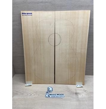 Ель Ситхинская (Sitka spruce, North America Prime wood) заготовка на деку акустической гитары Радиал А 4х230х540 мм, 2 шт-0