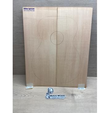 Ель Ситхинская (Sitka spruce, North America Prime wood) заготовка на деку акустической гитары Радиал В 4х225х554 мм, 2 шт-0