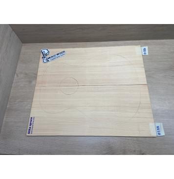 Ель Ситхинская (Sitka spruce, North America Prime wood) заготовка на деку акустической гитары Радиал В 4х225х536 мм, 2 шт-1