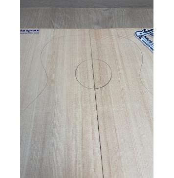 Ель Ситхинская (Sitka spruce, North America Prime wood) заготовка на деку акустической гитары Радиал В 4х225х536 мм, 2 шт-3