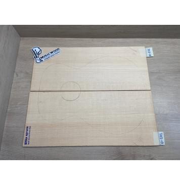 Ель Ситхинская (Sitka spruce, North America Prime wood) заготовка на деку акустической гитары Радиал В 4х225х540 мм, 2 шт-1