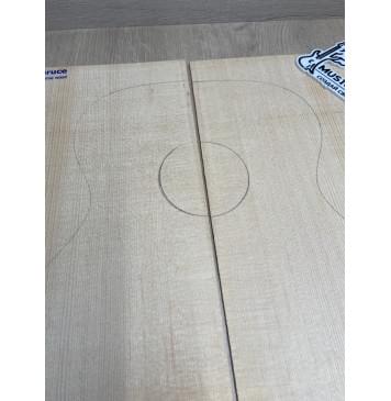 Ель Ситхинская (Sitka spruce, North America Prime wood) заготовка на деку акустической гитары Радиал В 4х225х540 мм, 2 шт-3