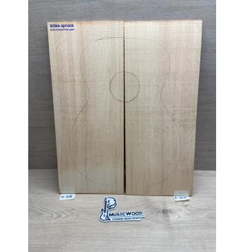 Ель Ситхинская (Sitka spruce, North America Prime wood) заготовка на деку акустической гитары Радиал В 4х220х543 мм, 2 шт-0