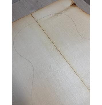 Ель Европейская (European spruce solid) заготовка на деку акустической гитары Радиал А 4,5х225х555 мм, 2 шт-2