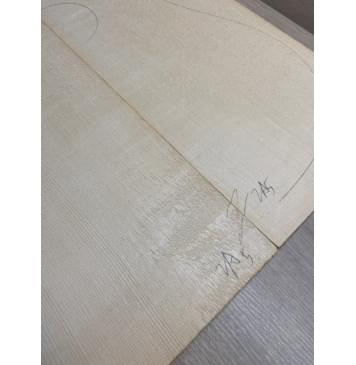 Ель Европейская (European spruce solid) заготовка на деку акустической гитары Радиал А 4,5х226х555 мм, 2 шт-1