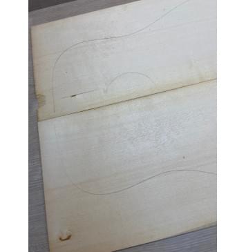Ель Европейская (European spruce solid) заготовка на деку акустической гитары Радиал АА 4х210х563 мм, 2 шт-2