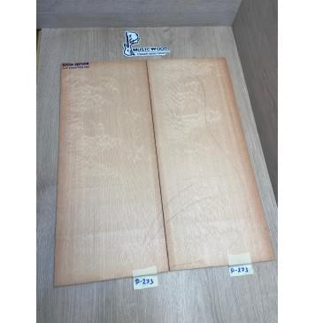 Ель Ситхинская (Sitka spruce, North America Prime wood) заготовка на деку акустической гитары Радиал АВ 4,3х230х552 мм, 2 шт-2