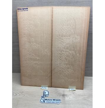 Ель Ситхинская (Sitka spruce, North America Prime wood) заготовка на деку акустической гитары Радиал АВ 4,3х230х552 мм, 2 шт-0