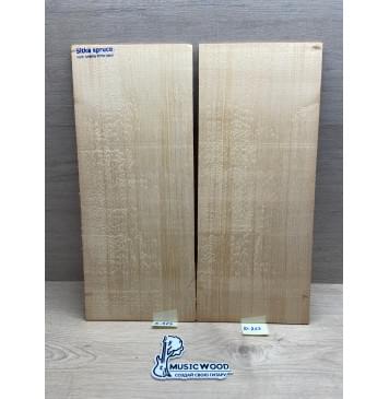Ель Ситхинская (Sitka spruce, North America Prime wood) заготовка на деку акустической гитары Радиал АВ 4,3х225х545 мм, 2 шт-0