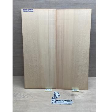 Ель Ситхинская (Sitka spruce, North America Prime wood) заготовка на деку акустической гитары Радиал В 4,4х230х555 мм, 2 шт-0
