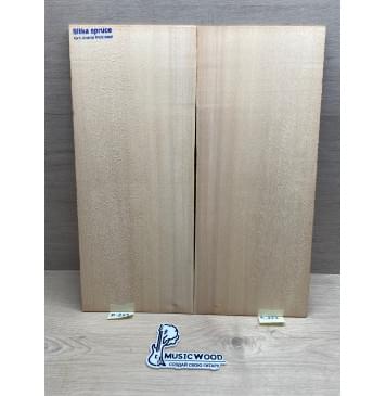 Ель Ситхинская (Sitka spruce, North America Prime wood) заготовка на деку акустической гитары Радиал В 4,5х228х550 мм, 2 шт-0