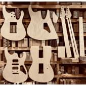 Suhr Modern + Gotoh 510TS-SF1, полный комплект для фрезеровки гитары, фанера 8мм