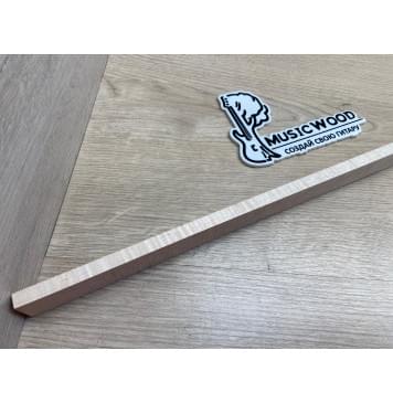 Клён Канадский Волнистый (Hard Canadian Flamed Maple), North America Prime wood заготовка для переклеенного грифа электрогитары Смешанный ААА Волна ААА 24х8х746 мм-10