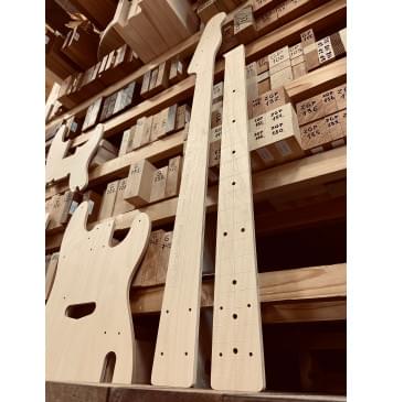 Шаблоны Fender Precision Bass 1951, комплект для фрезеровки гитары, фанера 8мм-5