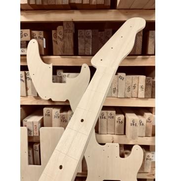 Шаблоны Fender Precision Bass 1951, комплект для фрезеровки гитары, фанера 8мм-6