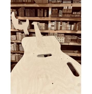 Шаблоны Fender Precision Bass 1951, комплект для фрезеровки гитары, фанера 8мм-7