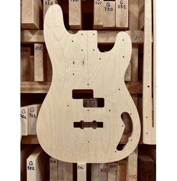 Шаблоны Fender Precision Bass American Standard, комплект для фрезеровки гитары, фанера 8мм-2