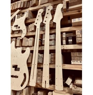 Шаблоны Fender Precision Bass American Standard, комплект для фрезеровки гитары, фанера 8мм-3