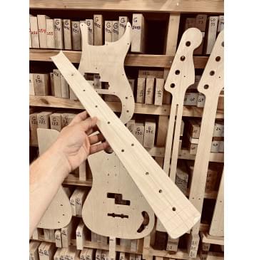 Шаблоны Fender Precision Bass American Standard, комплект для фрезеровки гитары, фанера 8мм-6