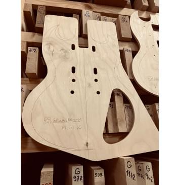 Шаблоны Gibson SG, комплект для фрезеровки гитары, фанера 8мм-1