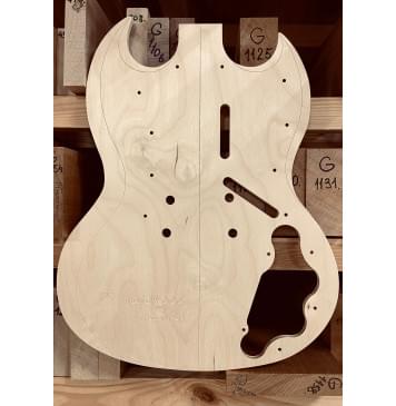 Шаблоны Gibson SG, комплект для фрезеровки гитары, фанера 8мм-3