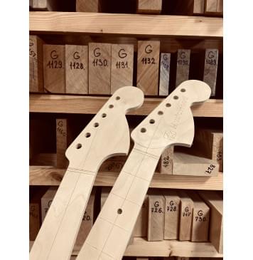 Fender Stratocaster 1962, шаблон грифа с большой головой, фанера 8мм-3