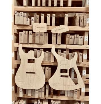 ESP E-II HORIZON FR-II + Gotoh 1996,  Neck-Thru, 25.5", 24 Frets, комплект для фрезеровки гитары, фанера 8мм-9