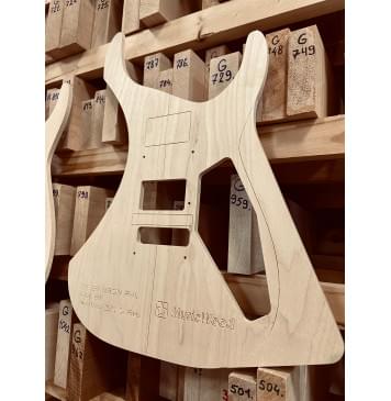 ESP E-II HORIZON FR-II + Gotoh 1996,  Neck-Thru, 25.5", 24 Frets, комплект для фрезеровки гитары, фанера 8мм-10